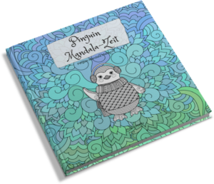 malbuch pinguin mandala-zeit