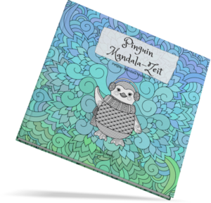 malbuch pinguin mandala-zeit