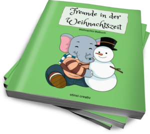 malvorlagen freunde in der weihnachtszeit