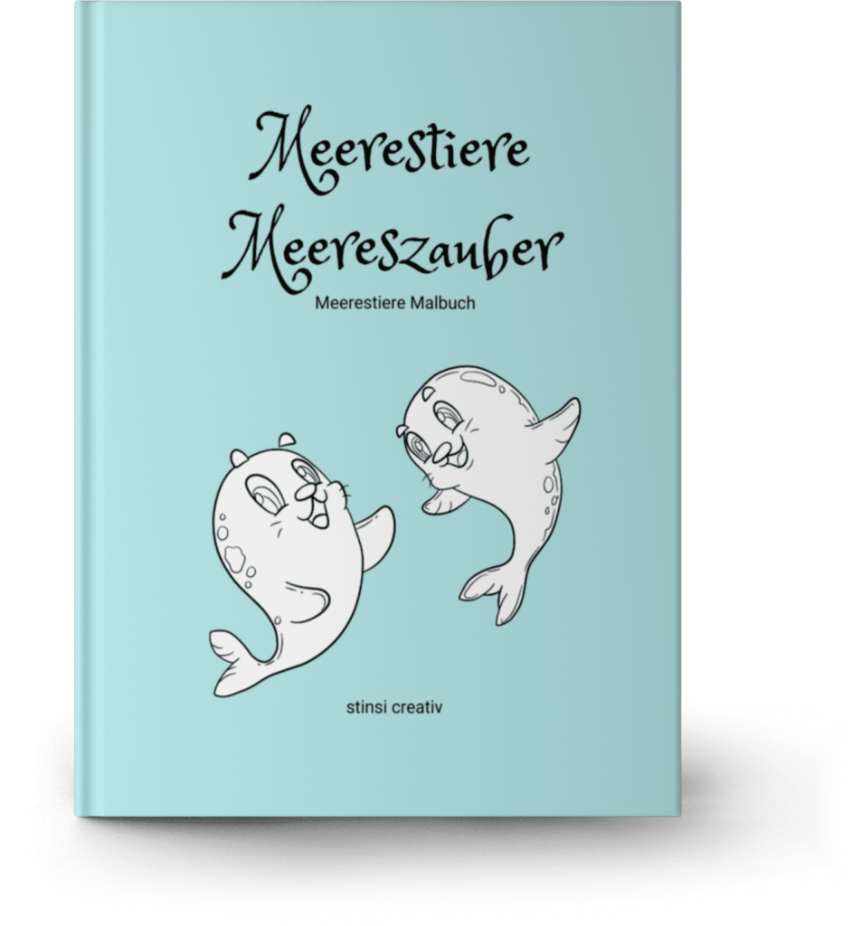 ausmalbilderbuch meerestiere meereszauber