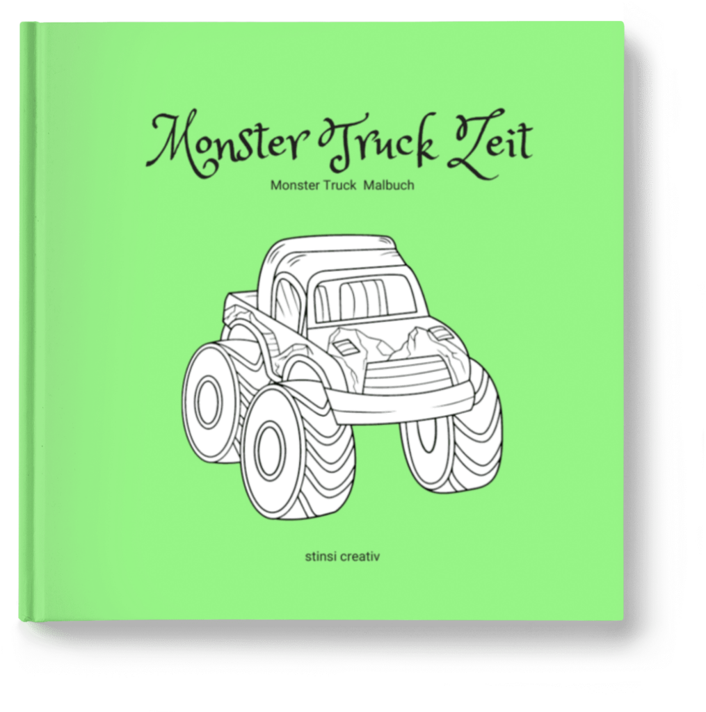buchbild monster truck zeit malbuch