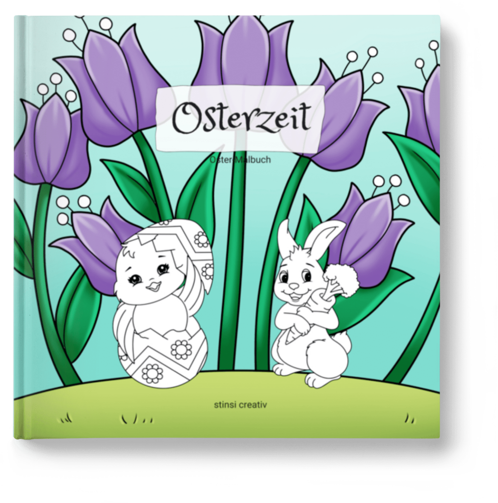 ausmalbilderbuch osterzeit