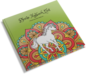 ausmalbuch pferde malbuch zeit
