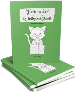 ausmalbuch tiere in der Weihnachtszeit