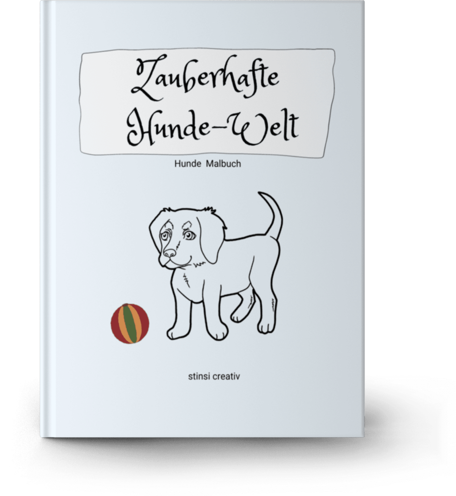 ausmalbilderbuch zauberhafte hunde-welt