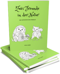 ausmalbuch zwei freunde in der natur