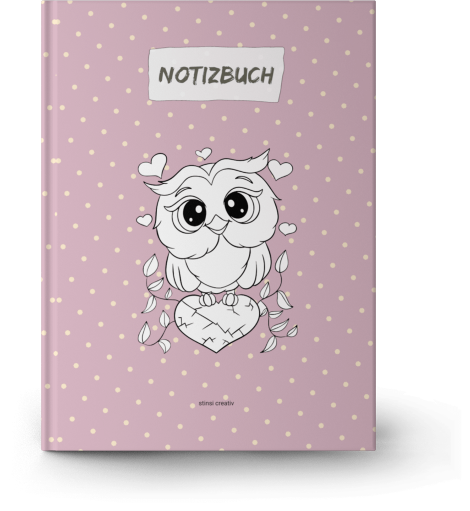 notizbuch eule cover