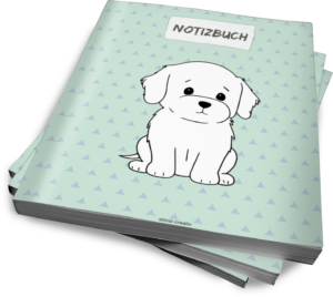 notizbuch hunde buchfoto