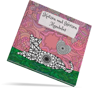 katzen und herzen mandalas malvorlagen