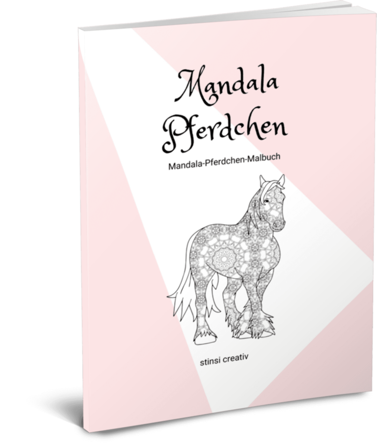 malbuch mit mandala pferdchen motiven