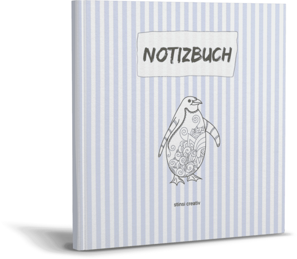 pinguin mandala notizbuch