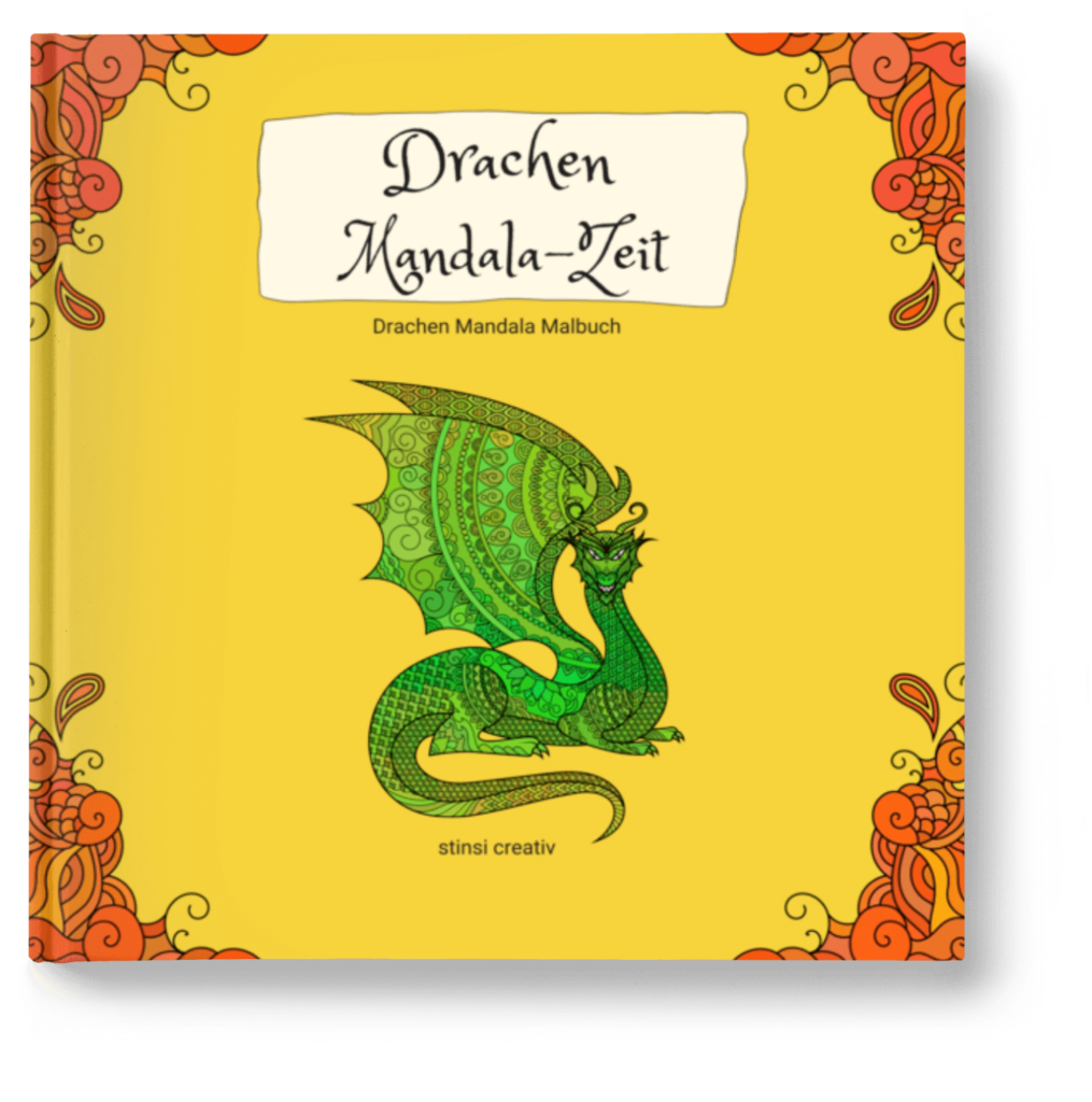 malbuch drachen mandala-zeit