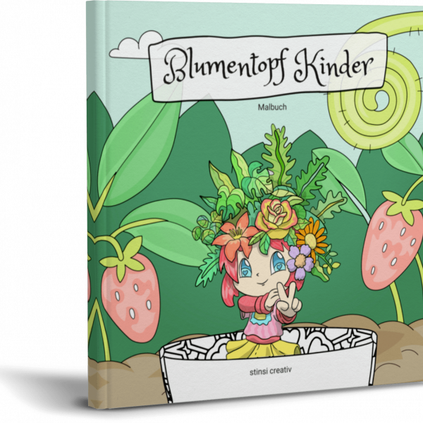 malbuch blumentopf kinder