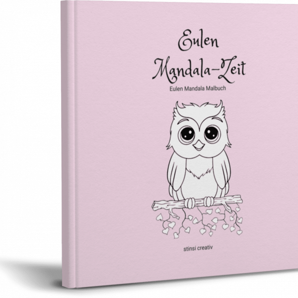 malbuch mit eulen mandala motiven