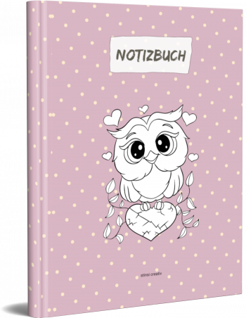 notizbuch eule hardcover