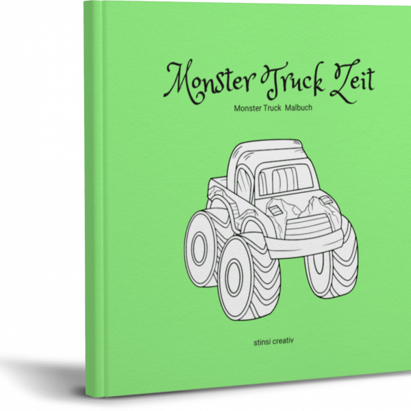 malbuch monster truck zeit