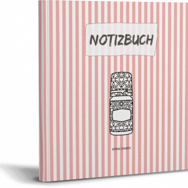 aroma flaeschchen notizbuch