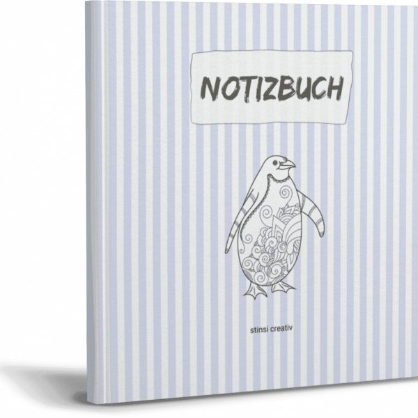 pinguin mandala notizbuch